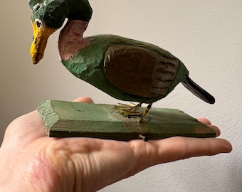Folk Art Wooden Bird Assemblage
