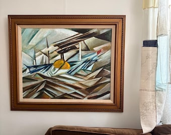 1973 Cubist Original Art by Singer