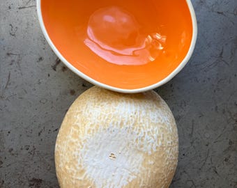 Pair of 1950s Cantelope Bowls