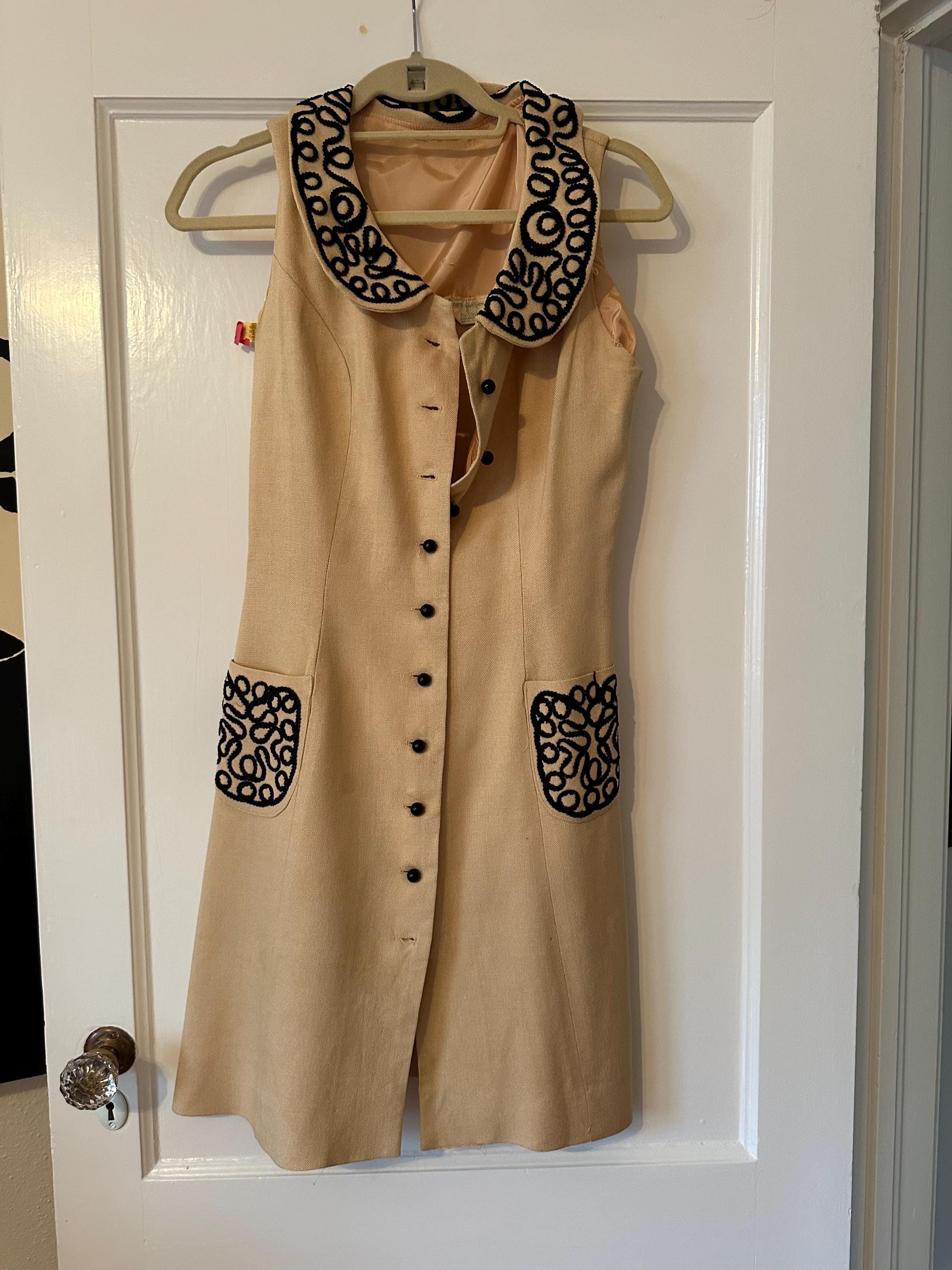 MUJI Madras Check Sleeveless Dress XS-XXL Beige/Green