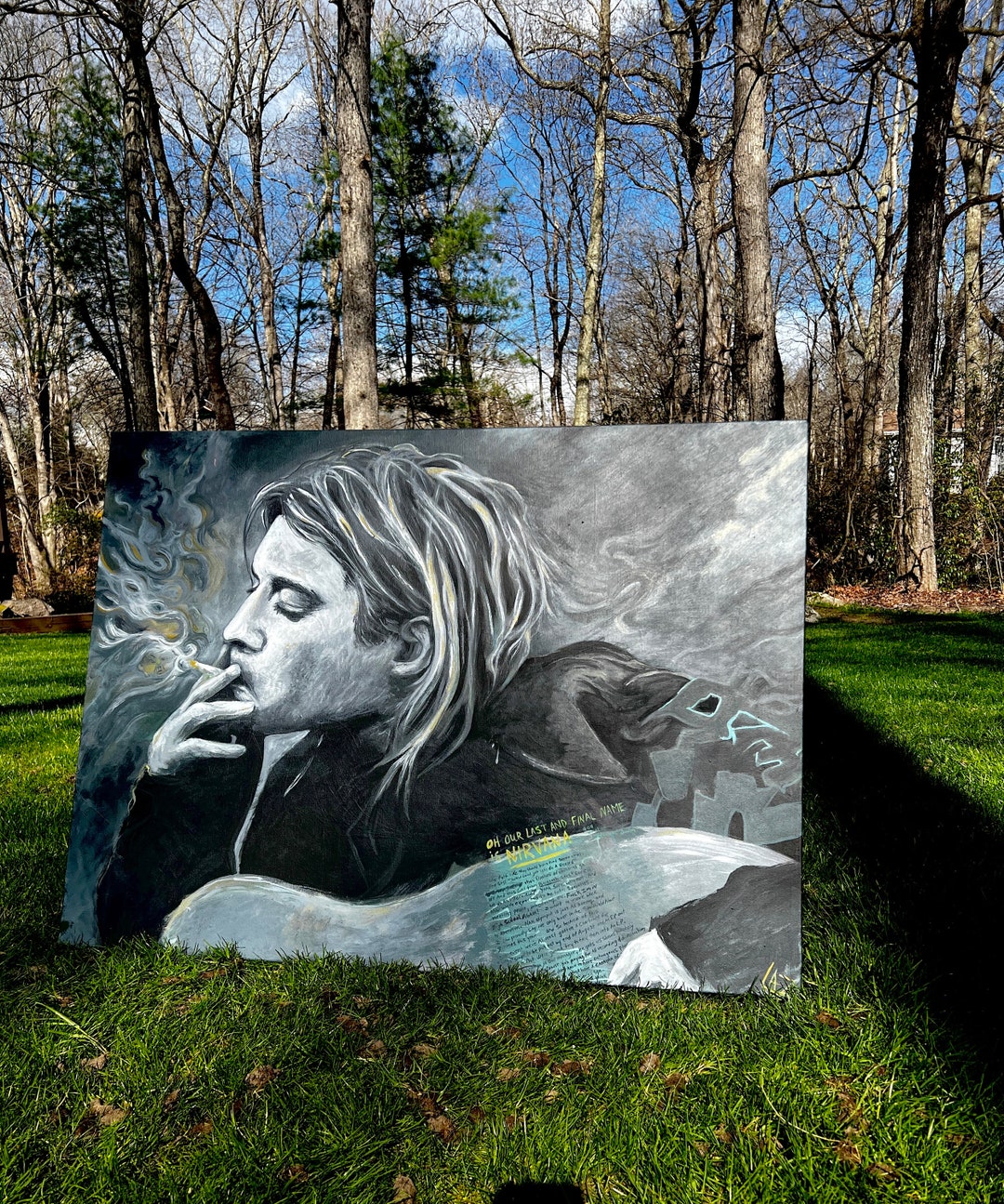 The One and Only Kurt Cobain / Nirvana fan Art Original Art Signed by ...