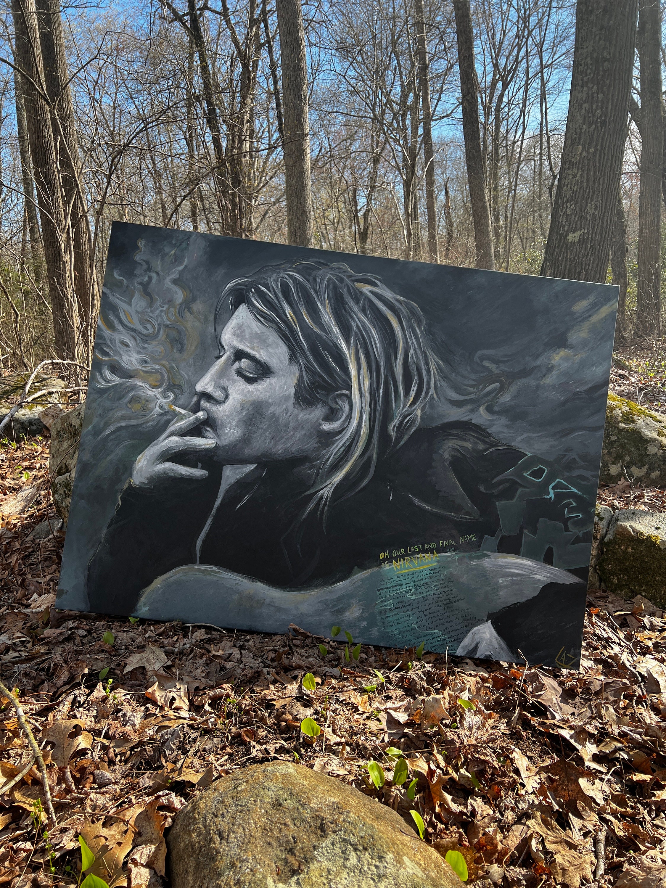 The One and Only Kurt Cobain / Nirvana fan Art Original Art Signed by ...