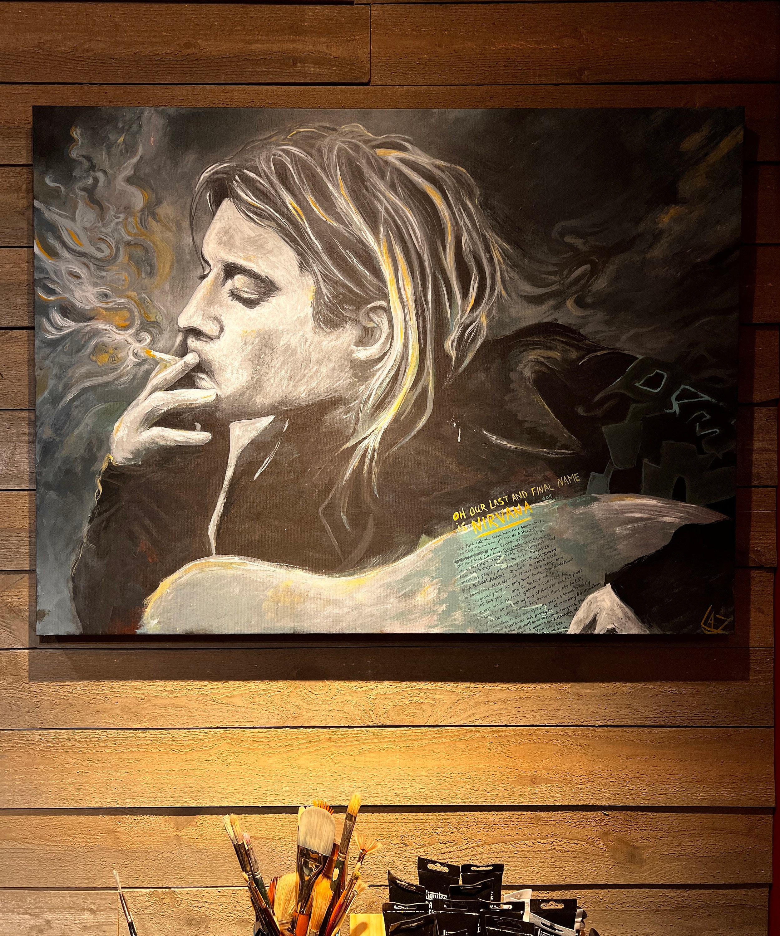 The One and Only Kurt Cobain / Nirvana fan Art Original Art Signed by ...
