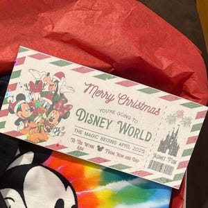 Wir sind auf dem Weg zu DW einem DCticket mit holografischem Laminat, einem Mausticket