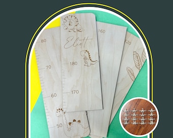 LADDER / Laser engraved WOOD growth chart ruler ~ PERSONALIZED ~ Custom Laser Engraved Wood Growth chart ruler