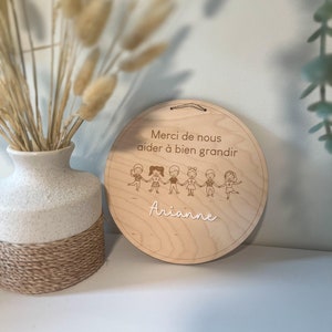 Wooden poster for TEACHERS, PROFESSORS, EDUCATORS - Handmade and laser cut - End of year gift - personalized gift