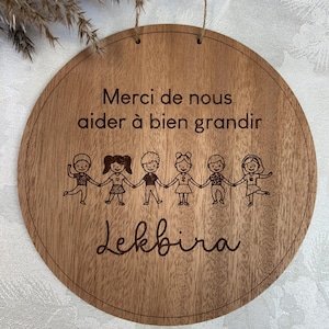 Wooden poster for TEACHERS, PROFESSORS, EDUCATORS - Handmade and laser cut - End of year gift - personalized gift