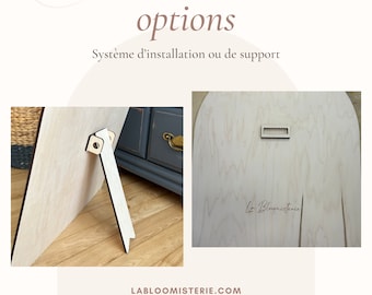 Wooden support for photo arch La Bloomisterie - Easel or hook