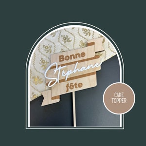 Personalized Wooden Cake Topper - Custome Cake Topper
