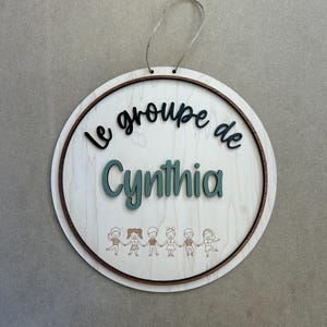 Wooden poster for TEACHERS, DAYCARE, TEACHERS - Handmade and laser cut - end of year gift - thank you gift