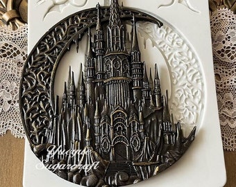 Enchanted Castle mold, cake mold, chocolate mold, decoration tools, glay mold, resin mold, relief mold