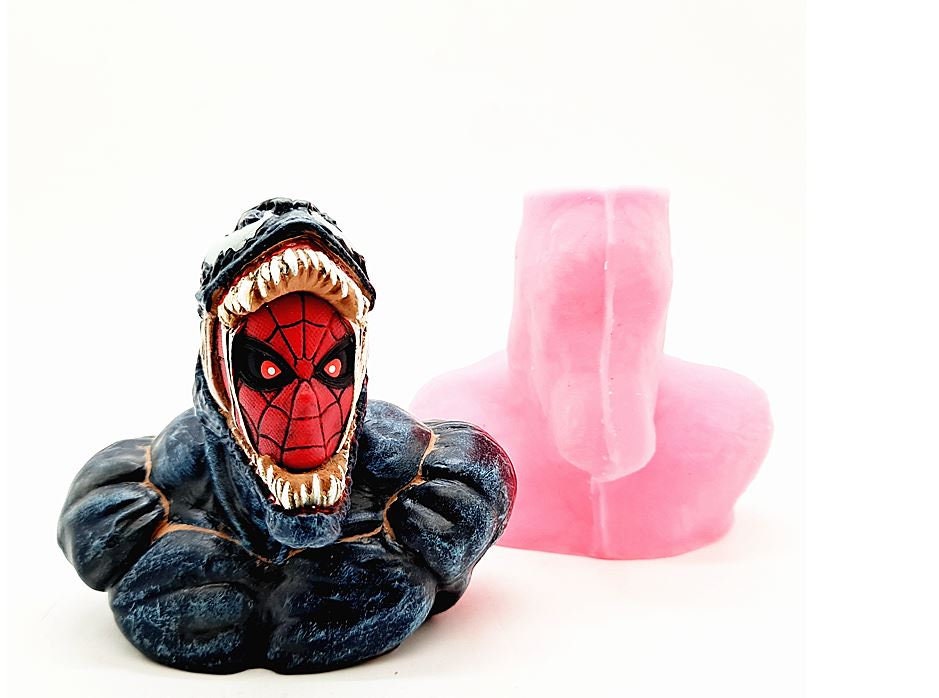 Spider man plastic mold, soap mold, bath bomb mold, spiderma