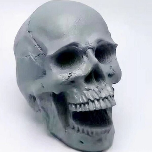 Moule en silicone Skull à bouche ouverte 3D, moule en silicone en plâtre de bougie, moule à gâteau, moule à chocolat, outils de décoration, Jour des morts