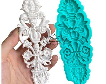 Flower Relief mold, cake mold, chocolate mold, decoration tools, glay mold, resin mold