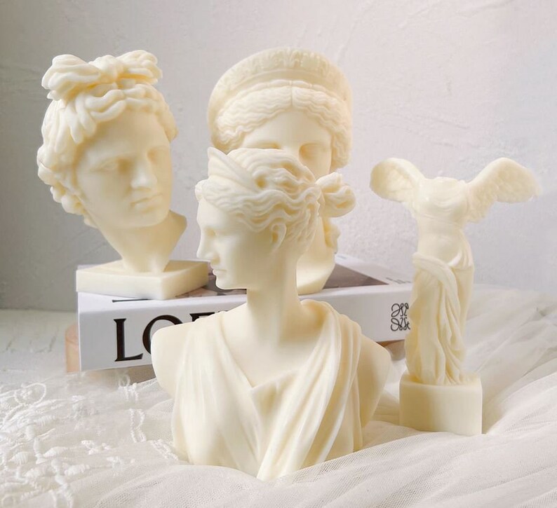 3D Samothrace Winged Victory Sculpture silicone Mold ,candle plaster silicone mold, Greek Statue