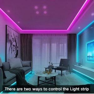 Chaîne de lumière LED Bluetooth avec télécommande, LED Tape Lights Color Changing LED avec télécommande FULL KIT image 2