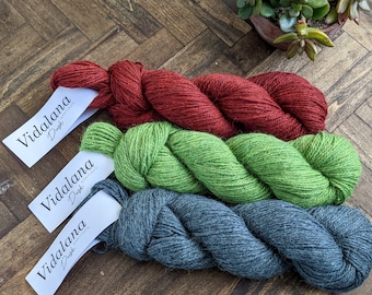 35% Off Vidalana Dusk Yarn by KnitCrate  - Multiple Colors - Soft, Tonal Huacaya and Suri Alpaca Yarn - DK Weight - 100 g/ 231 yds