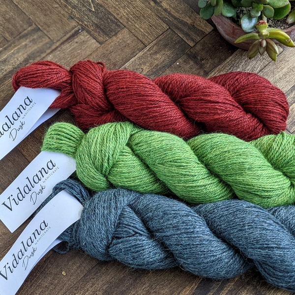 35% Off Vidalana Dusk Yarn by KnitCrate  - Multiple Colors - Soft, Tonal Huacaya and Suri Alpaca Yarn - DK Weight - 100 g/ 231 yds