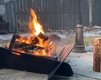 Outdoor Fire-pit | Metal Fireplace | Large Metal Fire Pit | Outdoor Patio Furniture