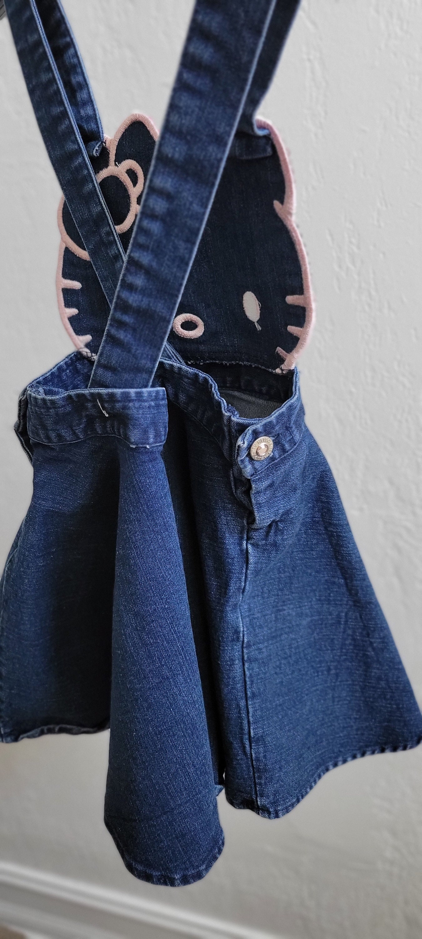 hello kitty denim dress Amazon.com: Hello Kitty Sanrio Girls Adjustable Jumper Denim Dress with Shirt Set for Toddler and Big Kids Blue/White : Clothing, Shoes & Jewelry