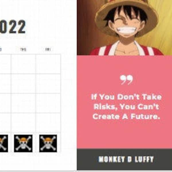 One Piece 2025 Calendar Etsy