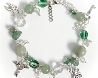 green charm bracelet