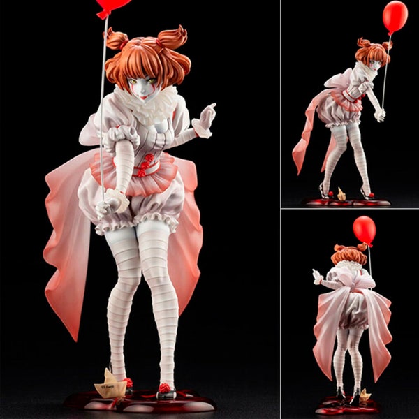 Pennywise Girl STL Files for 3D Printing Horror IT Movie Model Figure Digital Download