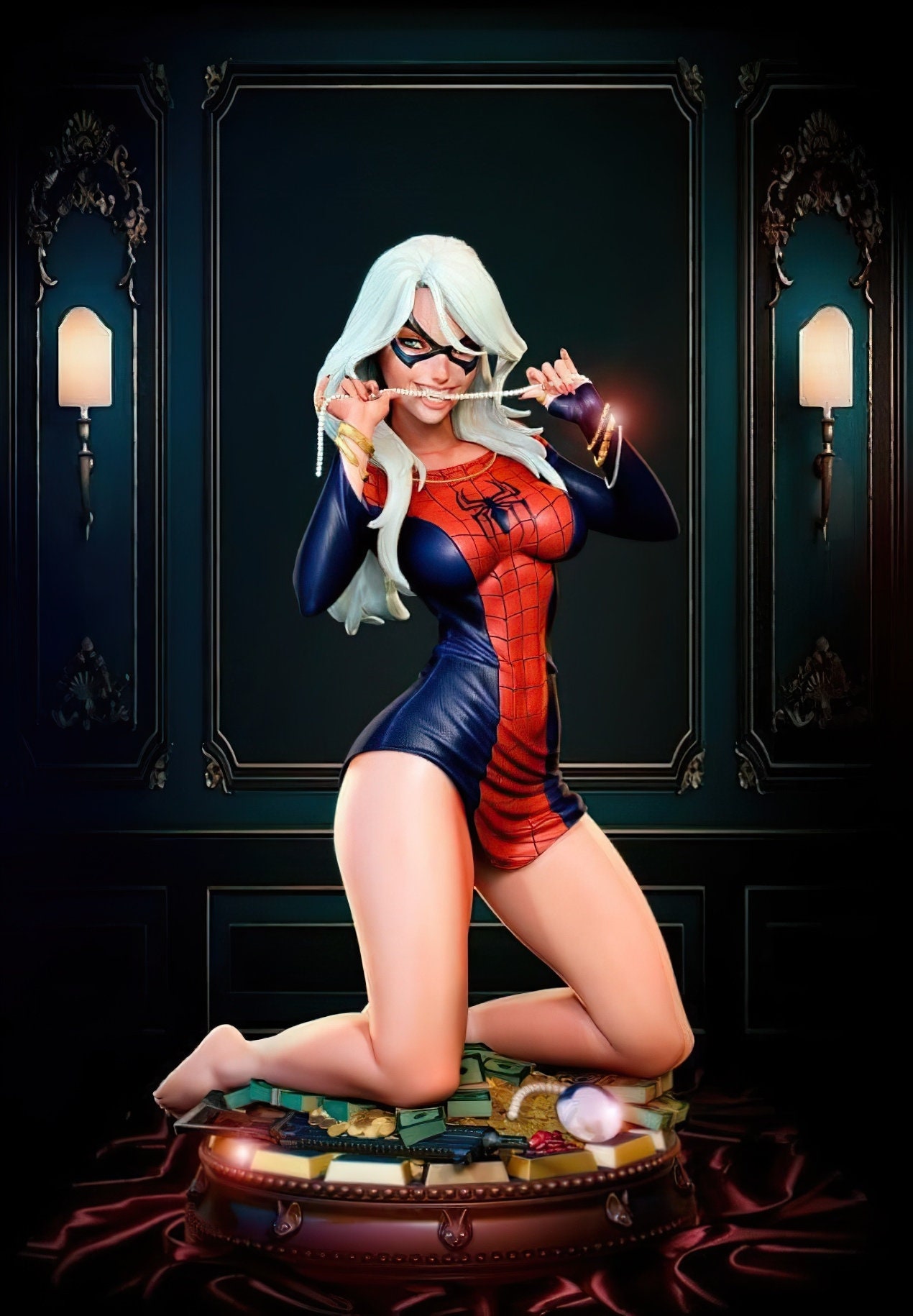 Black Cat Sexy STL Files for 3D Printing Digital Download Spiderman Comic  Character - Etsy