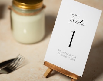 Table Numbers Minimalist Design - BT107