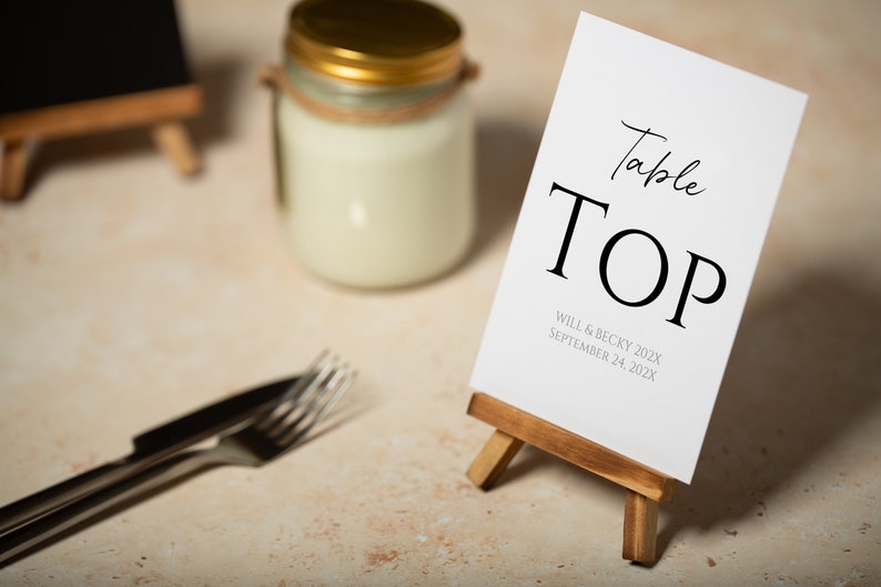 Table Numbers Minimalist Design BT107 image 2