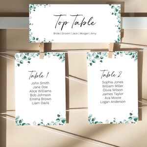 Table Plan Eucalyptus - BT103