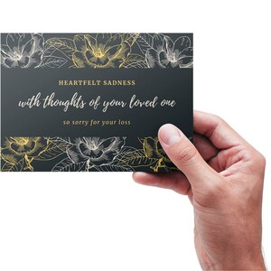 Carte de sympathie, Carte Penser à vous, Carte Ici pour vous, Deuil, Carte d’empathie, Deuil, Perte d’un être cher, Condoléances, Mémoire d’amour