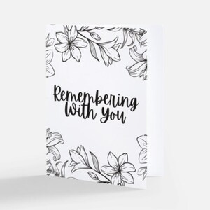 Carte de sympathie, Carte Penser à vous, Carte Ici pour vous, Deuil, Carte d’empathie, Deuil, Perte d’un être cher, Condoléances, Mémoire d’amour