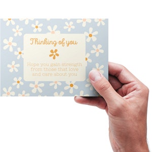 Carte Penser à vous, Carte de sympathie, Carte Ici pour vous, Deuil, Carte d’empathie, Deuil, Carte Perte d’un être cher, Condoléances