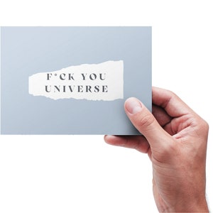 Carte de pensée sarcastique de vous, carte d’encouragement pour ami, carte de sympathie, carte je suis désolé, carte d’empathie, carte édifiante pour ami, carte vierge