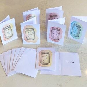 Birthday Cards | set of 6 | Handmade | Watercolor Paint | Stamp | Celebrate | 6 cards / envelopes | 6in x 4in