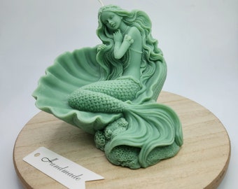 Mermaid in Shell Candle