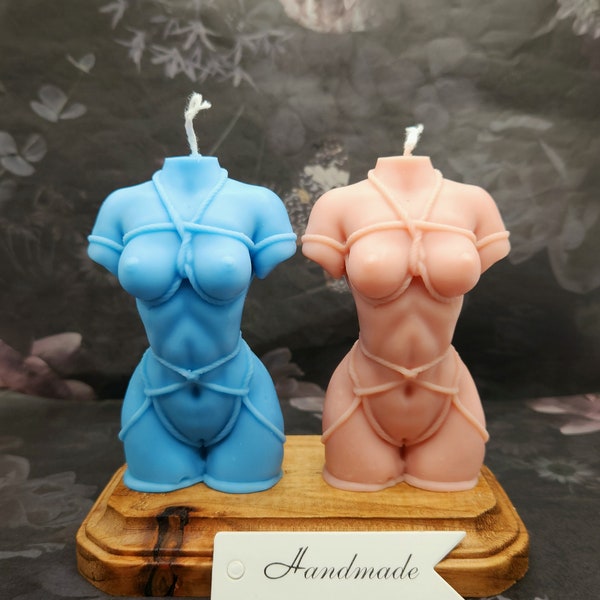 Shibari mit Schulterkerze