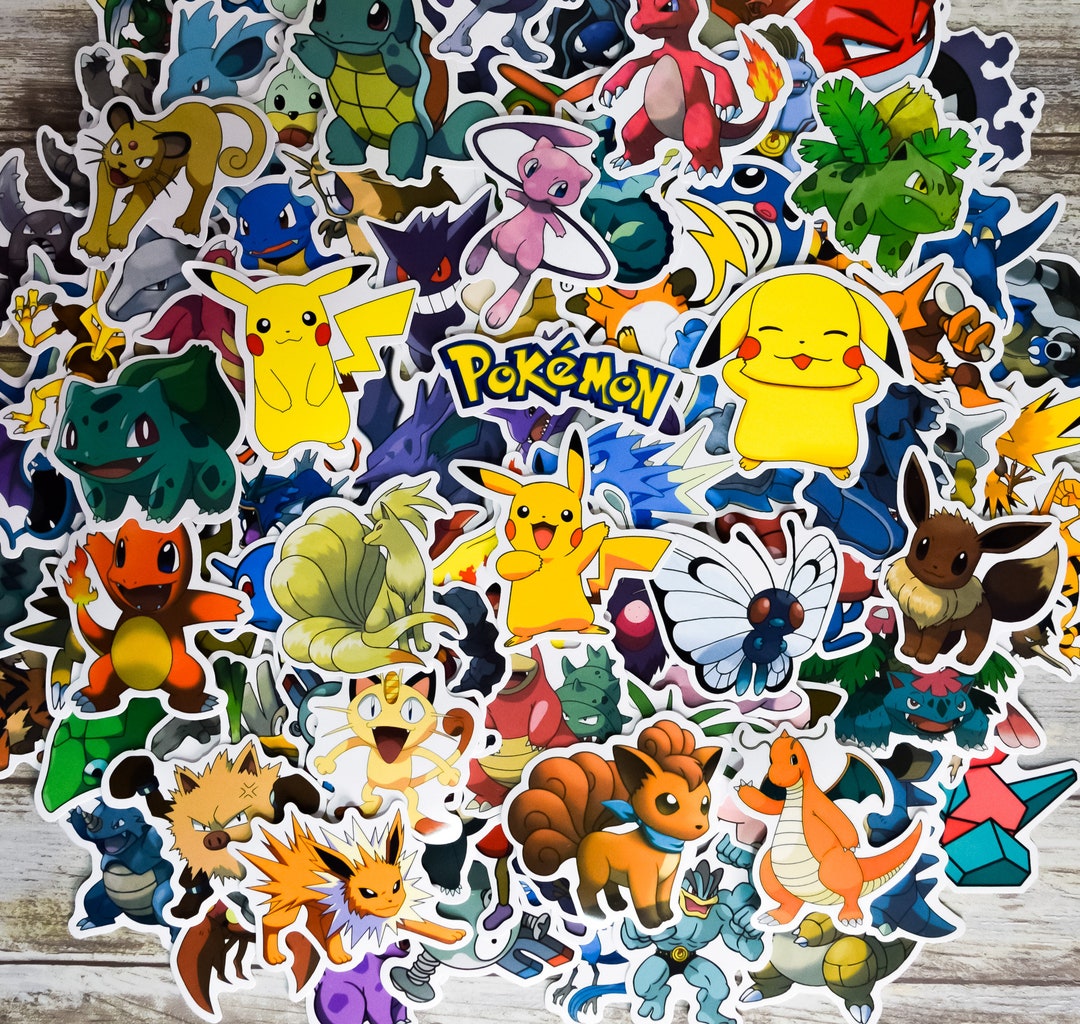 Pokemon Order Sticker Kawaii Pokemon Stickersnot Every Order Includes Pikachu Waterbottle ...
