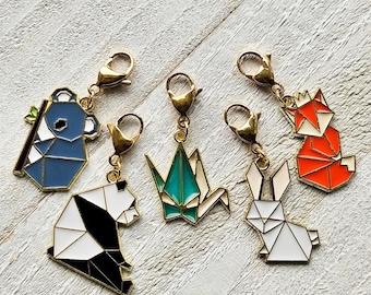 Origami Zipper Pull: Japanese Style Bag Charm