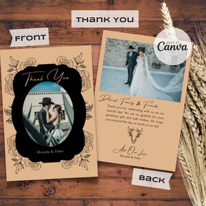 Western Romance Wedding Invitation Template, Ranch Wedding, Southwest Cowboy Inspiration. Editable Template. Instant Download. image 7