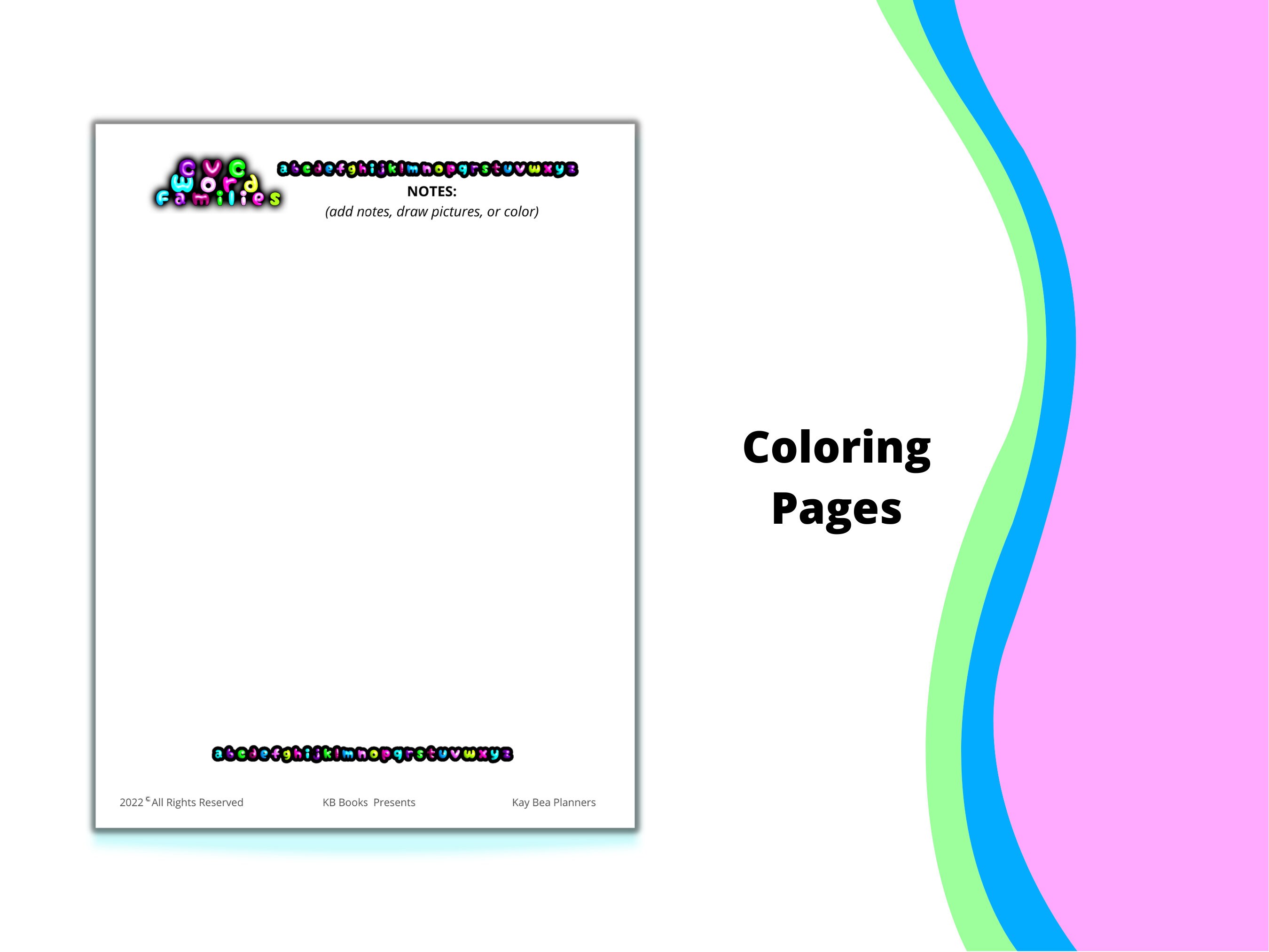 CVC Word Families Digital and Printable Activity Sheets | Word Families ...