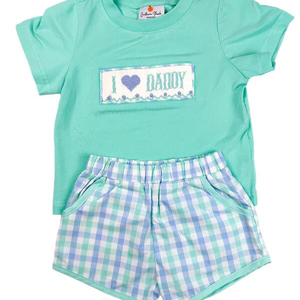 Smocked Short Set Etsy