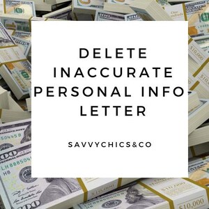 Delete Inaccurate Personal Info Template