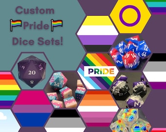Dados del orgullo / ¡Crea el tuyo! / ¡DnD+2 o dados de seis caras!