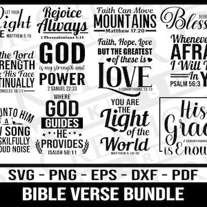 Bible Verse SVG Bundle  | Bible Quote SVG | Christian SVG Bundle | Faith svg | Religious svg | Inspirational Bundle Svg | Scripture svg