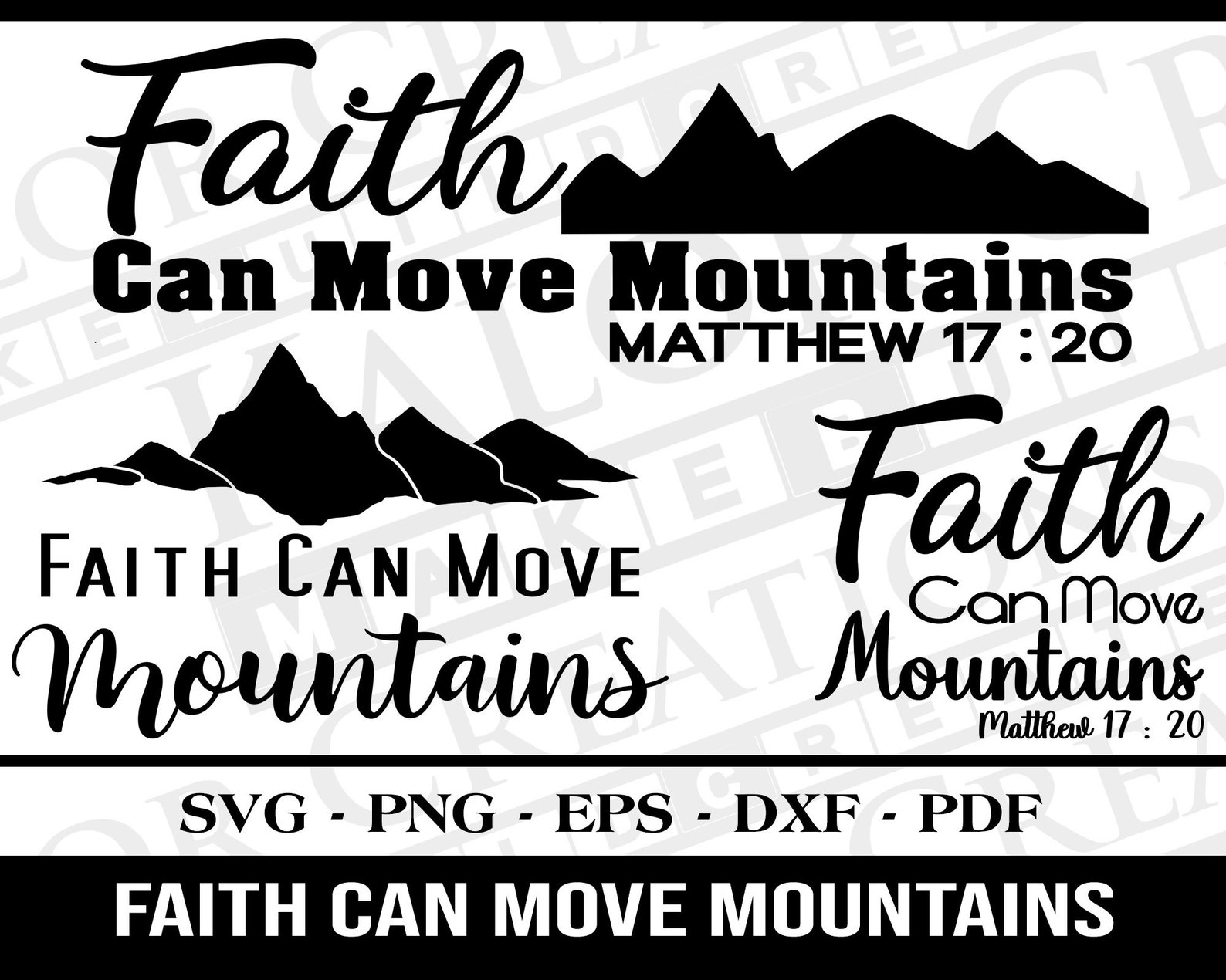 Faith Can Move Mountains SVG Faith SVG Faith Move Mountains SVG Bundle