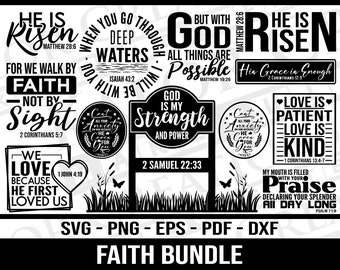 Bible Quote SVG Bundle | Bible Verse SVG | Scripture svg | Faith SVG bundle | Christian svg | Religious svg | Inspirational Bundle Svg | png