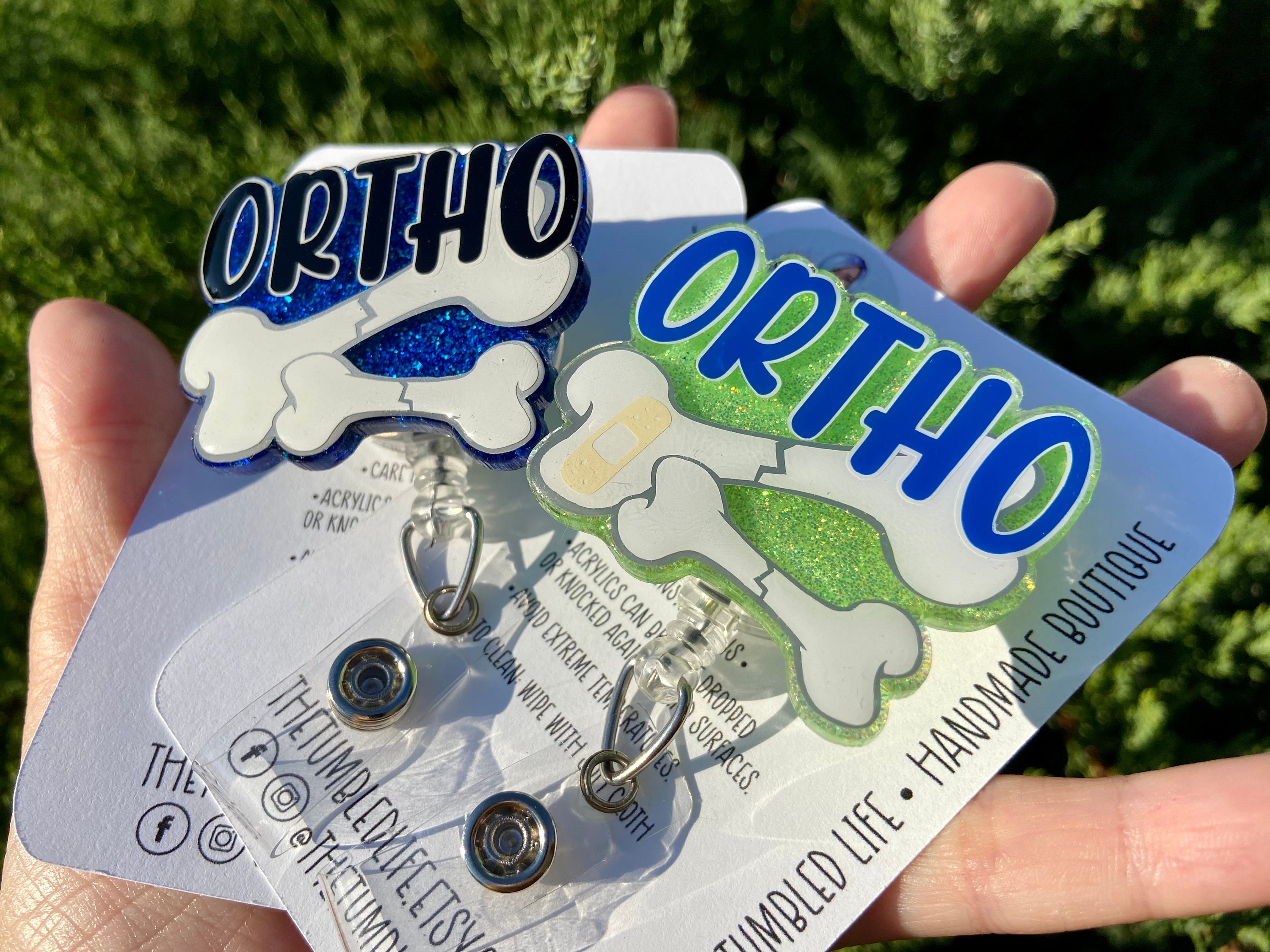 Ortho Badge Reel, Orthopedic ID Badge, Orthopedic NP Gifts, Ortho
