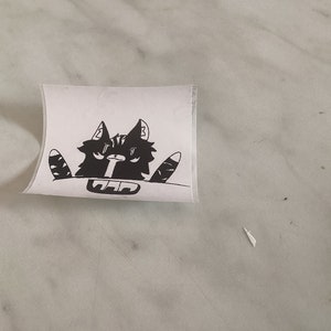 B&W Flame'stripe Sticker, Drucker nicht im Lieferumfang enthalten, oc Flame'stripe von TikTok